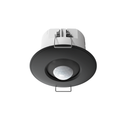 Stropní zapuštěné pohybové čidlo 360°, černé