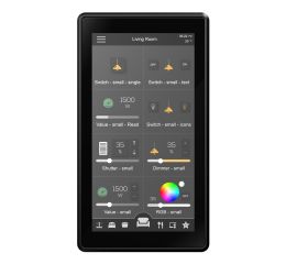 5,5" dotykový serverový panel, KNX, LAN/WiFi, čierný