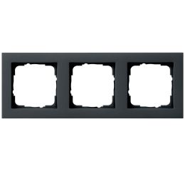 Rámeček 55x55 mm 3násobný, matná černá