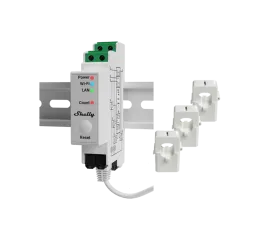 Shelly Pro 3EM 120 A, měřič spotřeby vč. 3 svorek, WiFi, LAN, Matter