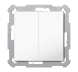 KNX 4tlačítko Basic 55x55 mm, bílé, Secure
