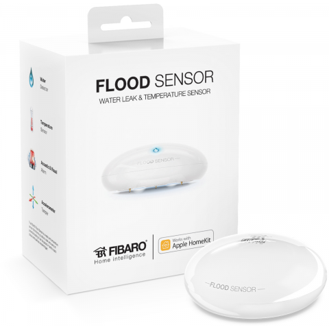 Senzor zaplavenia Fibaro pre Apple HomeKit (Bluetooth)