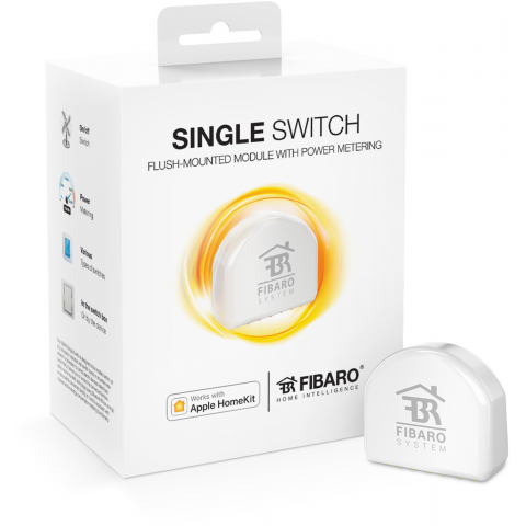 Spínací modul Fibaro pre Apple HomeKit (Bluetooth)