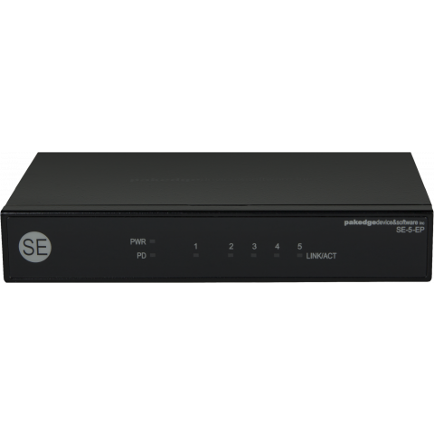 5 portový nespravovatelný Gigabit switch, napájení 230 V / PoE