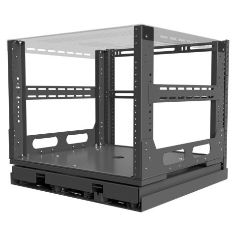 Strong výsuvný a otočný rack do nábytku, 8U