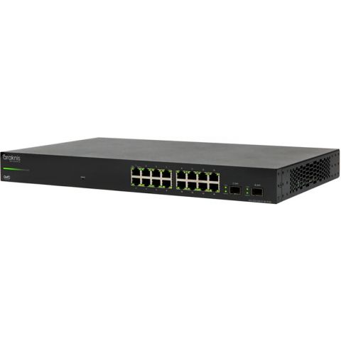 Gigabitový prepínač PoE Websmart série Araknis 210, 16 portov dopredu