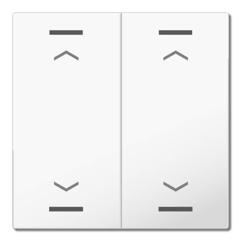 MDT hmatník pre KNX 2tlačidlo 63, štúdiová lesklá biela, žalúzie