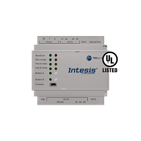 Prekladač protokolov Intesis s podporou KNX, sériového a IP protokolu - 600 bodov