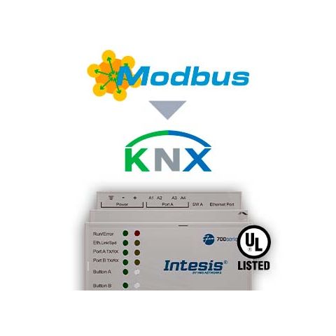 Modbus TCP & RTU Master na bránu KNX TP - 250 bodov