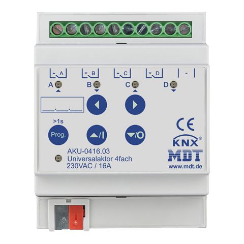 Univerzálny aktor 4násobný, 4M, 16A, 100µ, 15ECG, 230VAC
