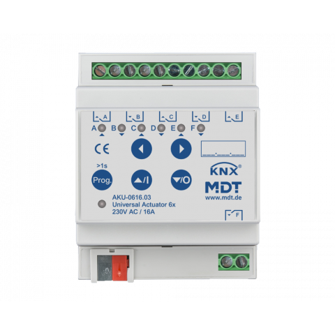 Univerzálny aktor 6násobný, 4M, 16A, 100µ, 15ECG, 230VAC