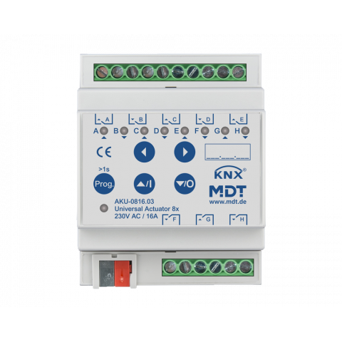 Univerzálny aktor 8násobný, 4M, 16A, 100µ, 15ECG, 230VAC