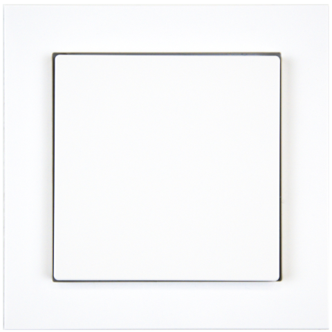 KNX 2tlačidlo 55x55 mm, biele