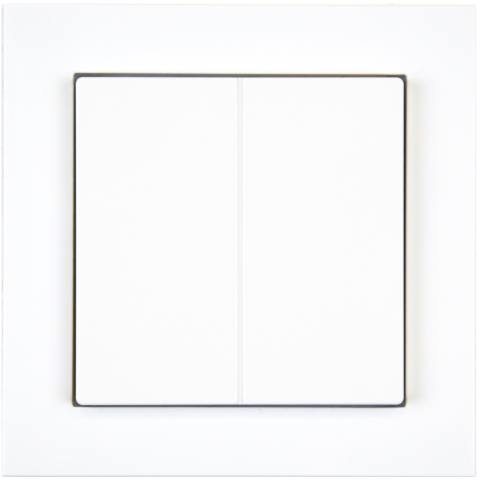 KNX 4tlačidlo 55x55 mm, biele