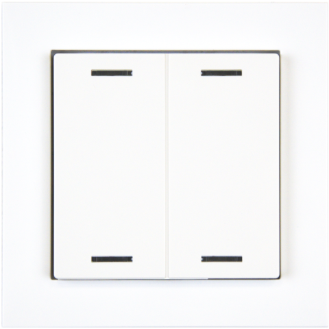 KNX 4tlačidlo 55x55 mm, RGBW LED, biela