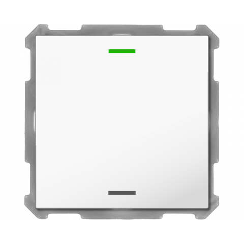 KNX 2tlačidlo 63x63 mm, RGBW LED, biele