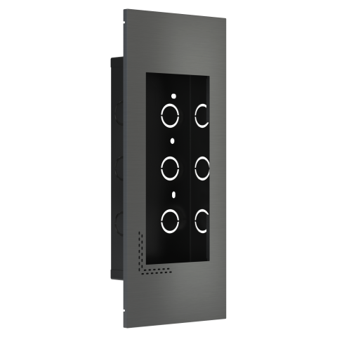 Rámeček (130x310x8mm) pro zapuštěnou montáž, kov Carbon