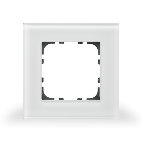 MDT skleněný rámeček 1násobný, 55x55 mm, bílý