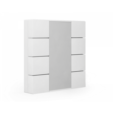 KNX 8tlačidlo, lesklá biela