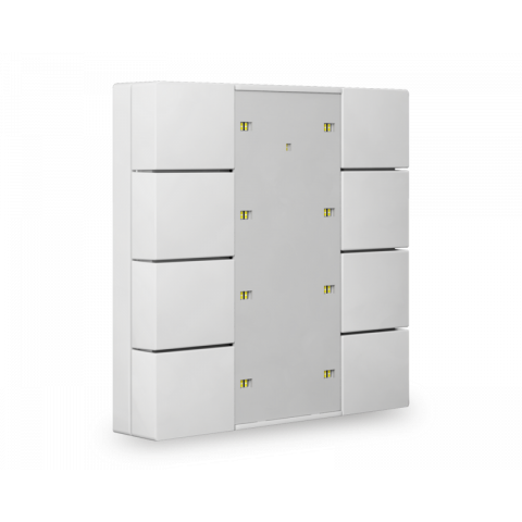 KNX 8tlačidlo Plus, lesklá biela