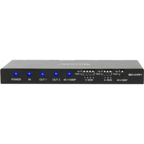Binary rozbočovač HDMI 4K HDR 1x2
