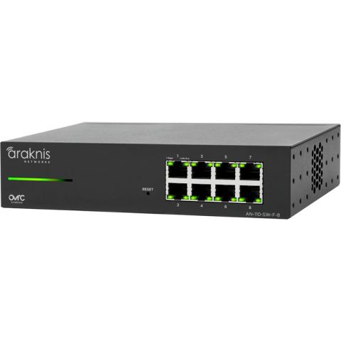 Unmanaged+ Gigabitový switch Araknis 110, 8 portov dopredu