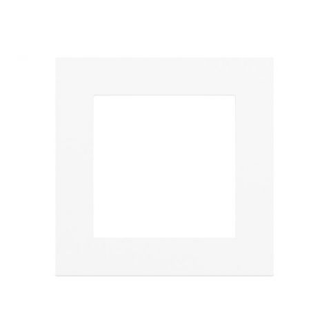 Deep plastový rámik, otvor 55x55 mm, farba Ice White (GAA)