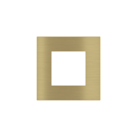 Deep štvorcová doska, otvor 45x45 mm, Brass