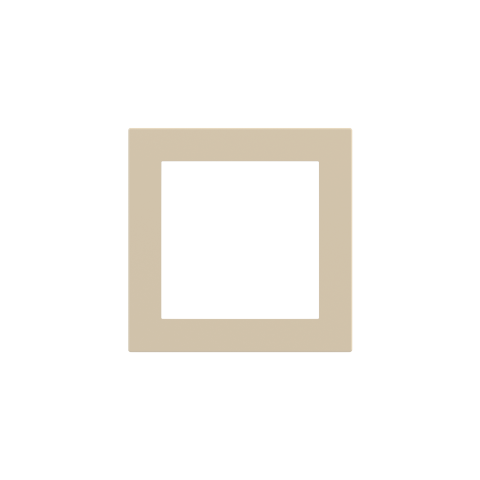 Deep Fenix rámik, otvor 60x60 mm, prevedenie Beige Luxor