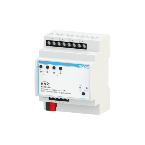 KNX univerzální aktor řady AEVO, 4 výstupy, 4M