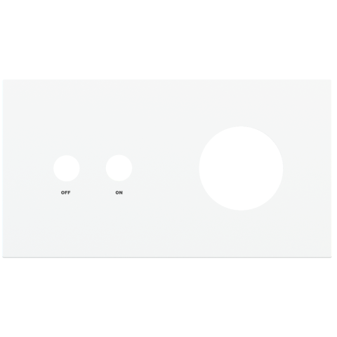 Magnetic plate 2-fold for 2-rocker push button + Schuko, French, Israeli power socket Proxima series