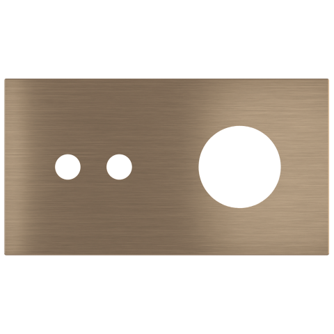Magnetic plate 2-fold for 2-rocker push button + power socket Schuko, French, Israeli Proxima series