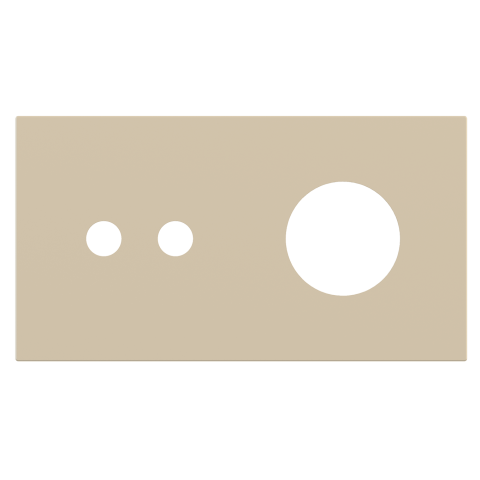 Magnetic plate 2-fold for 2-rocker push button + power socket Schuko, French, Israeli Proxima series