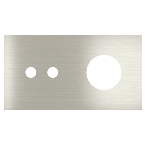 Magnetic plate 2-fold for 2-rocker push button + power socket Schuko, French, Israeli Proxima series