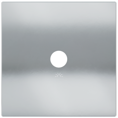 Square magnetic plate for a 1-rocker push button Proxima series Metal Chrome + customization