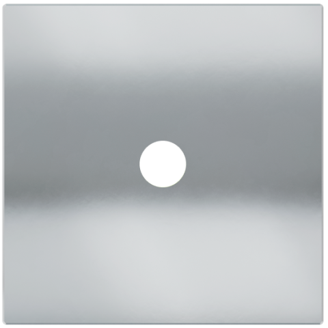 Square magnetic plate for a 1-rocker push button Proxima series Metal Chrome