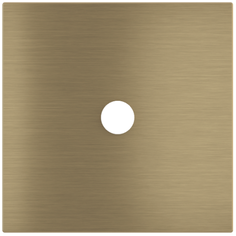 Square magnetic plate for a 1-rocker push button Proxima series Metal Antique Brass