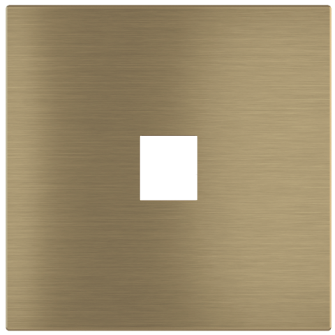 Square magnetic plate for keystone system Proxima series Metal Antique Brass