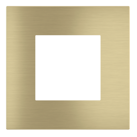 Square magnetic plate (45x45 mm window) Proxima series Metal Brass