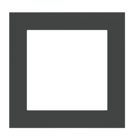 Fenix štvorcová doska, otvor 55x55 mm, prevedenie Grey Bromine