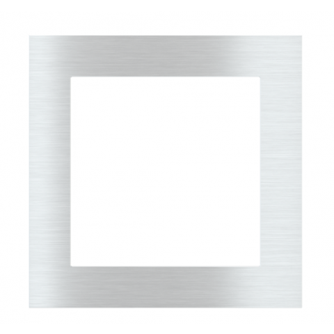 Kovová štvorcová doska, otvor 55x55 mm, prevedenie Aluminum (GBQ)