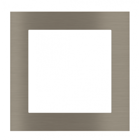 Kovová štvorcová doska, otvor 55x55 mm, prevedenie Nickel (GBR)