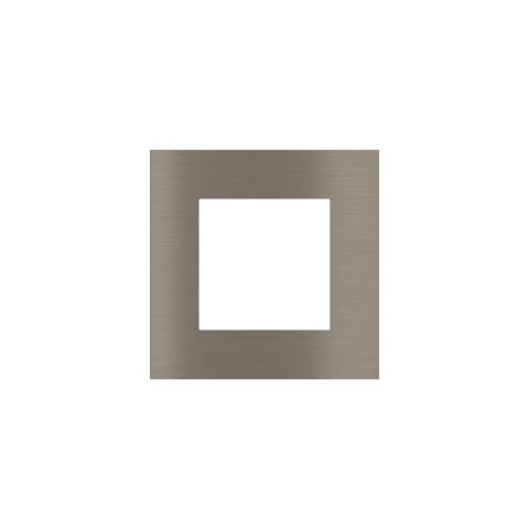 Štvorcová doska, otvor 45x45 mm, Nickel