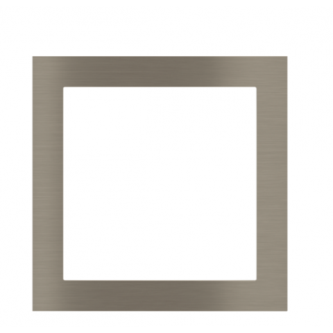 Kovová štvorcová doska, otvor 60x60 mm, prevedenie Nickel (GBR)