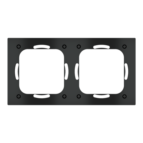 Additional plastic bracket for rectangular magnetic plate for Proxima series compatibility with roun