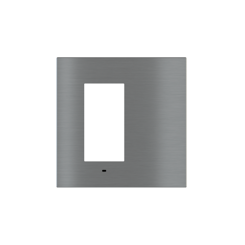 Signum štvorcový rámik Surface Metal Titanium