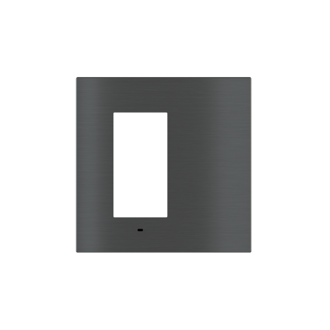 Signum štvorcový rámik Surface Metal Carbon