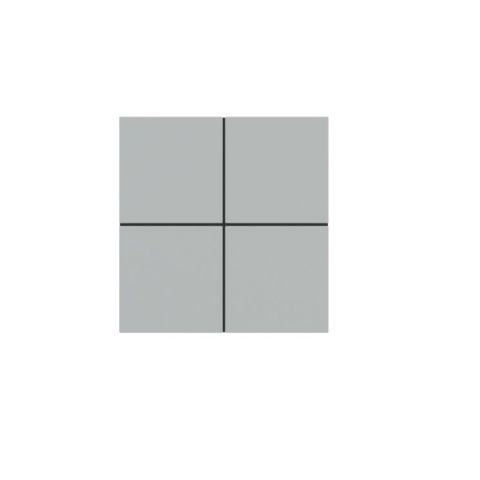 Štvorcové hmatníky Fenix (4 ks), prevedenie Grey Efeso