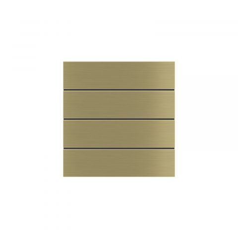 Kovové hmatníky na šírku (4 ks), prevedenie Brass (GBB)