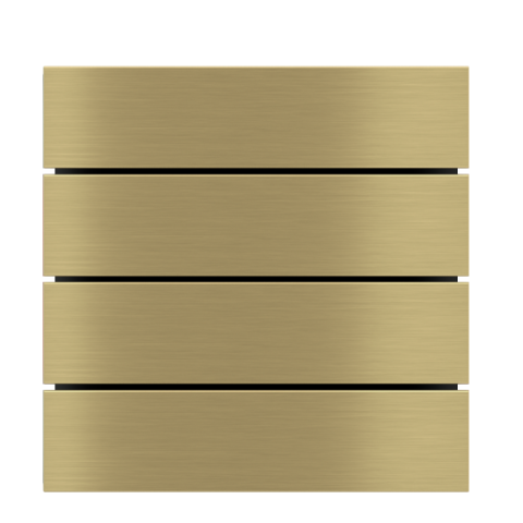 kit 4 rockers FF (Form/Flank/NF) horizontal rectangular (80X20) Metal Brass 26